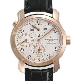 ヴァシュロンコンスタンタン スーパーコピー VACHERON CONSTANTIN マルタ 42005/000R-9068 デュアルタイムレギュレーター シルバー